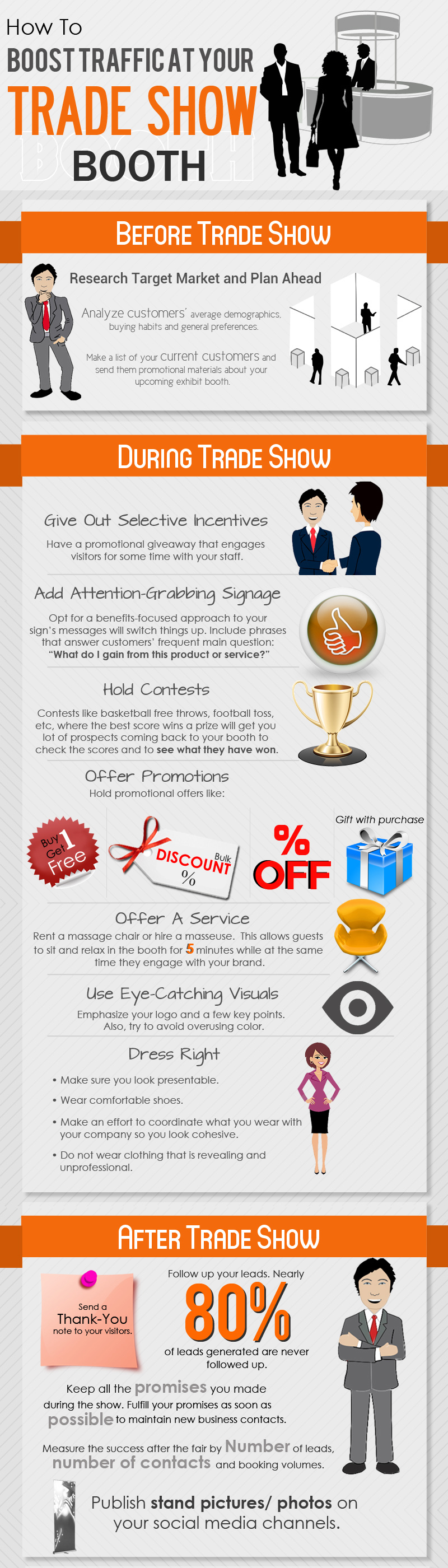 how to boost traffic at your trade show booth info graphic 5333b0a876a3b